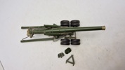 Legetøjskanon forstillende 155 mm “Long Tom”