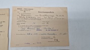 HitlerJugend lot udstedt i Flensborg i april 1945, original