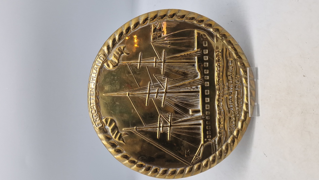Plakette med Fregatten Jylland, original