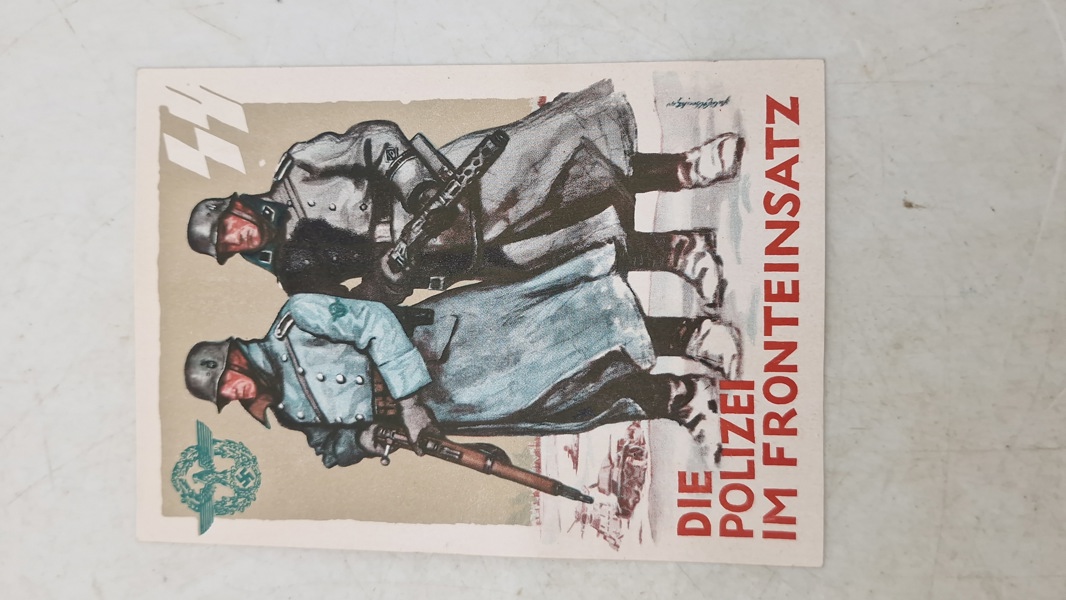 Tysk Waffen SS postkort, originalt