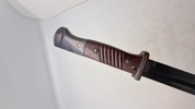 WW2 K98 bajonet uden Navn, kun waffenamt, original