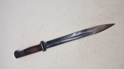 WW2 K98 bajonet uden Navn, kun waffenamt, original