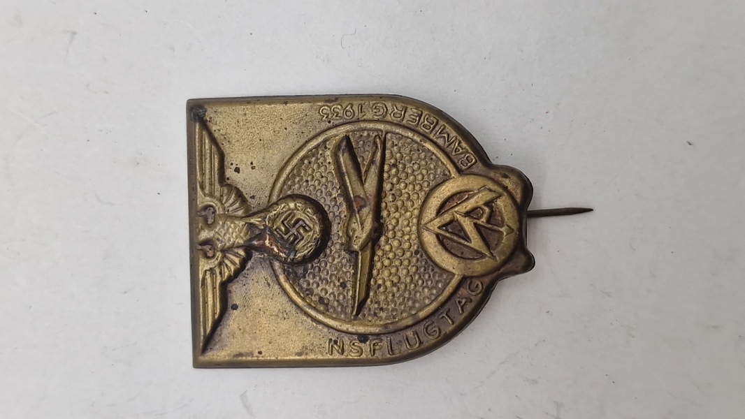 “NS-Flugtag Bamberg 1933" emblem. Original