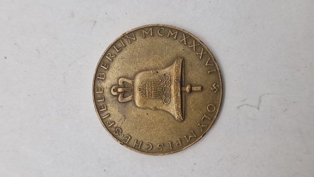 mindemedalje fra Sommer-OL 1936 i Berlin. Original 