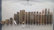 Display: AMA Trækstadier for US Garand kaliber 30-06 / 7,62 x 63 mm samt løsptr.
Ammunitionsarsenalet 1951-1971-2008