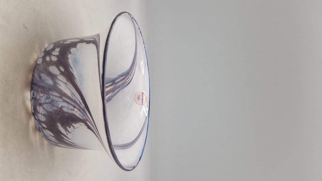 Holmegaard glas skål, 1989. Original