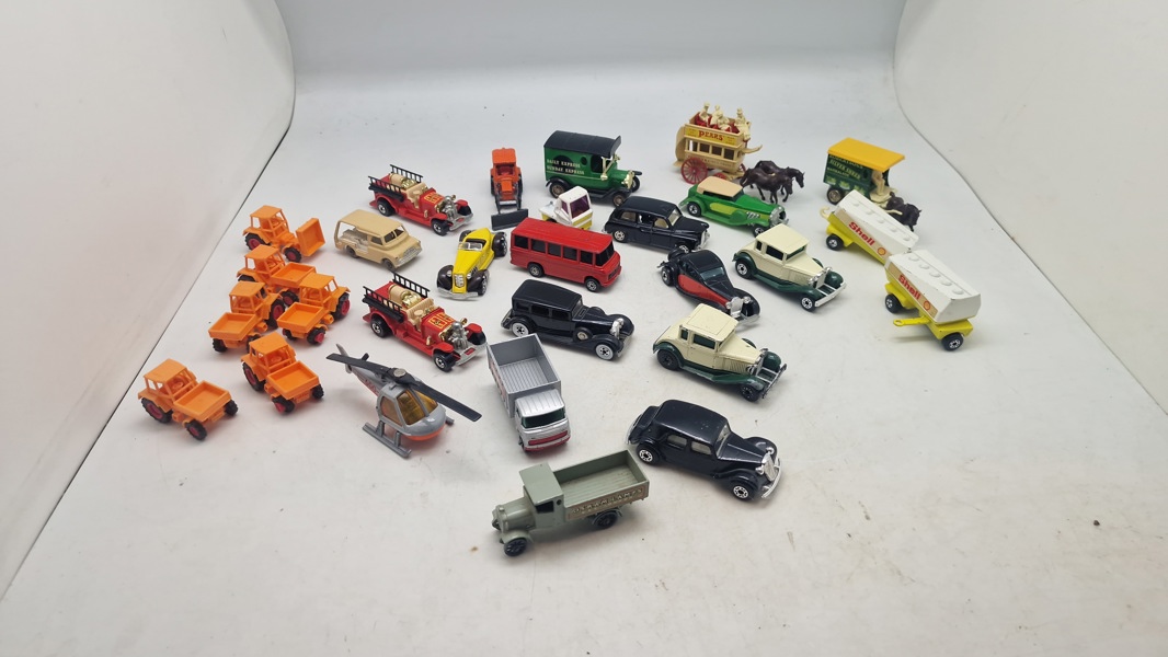 Samling legetøjsbiler