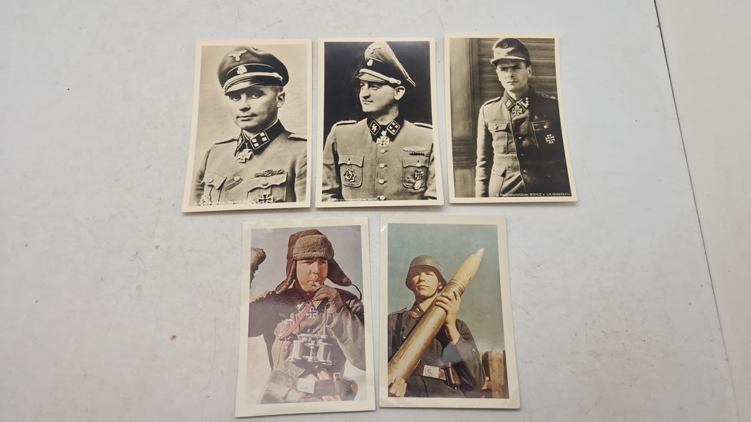 Samling postkort med ritterkreuzträgere. Originale?