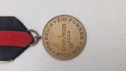 Medaille zur Erinnerung an den 1. Oktober 1938. Original 