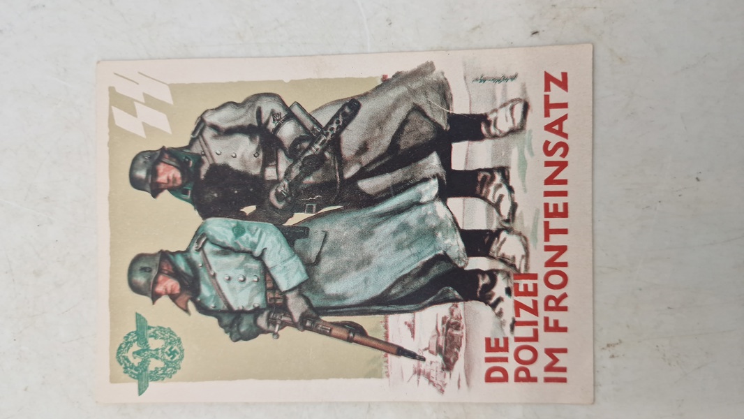 Waffen SS postkort. Originalt 