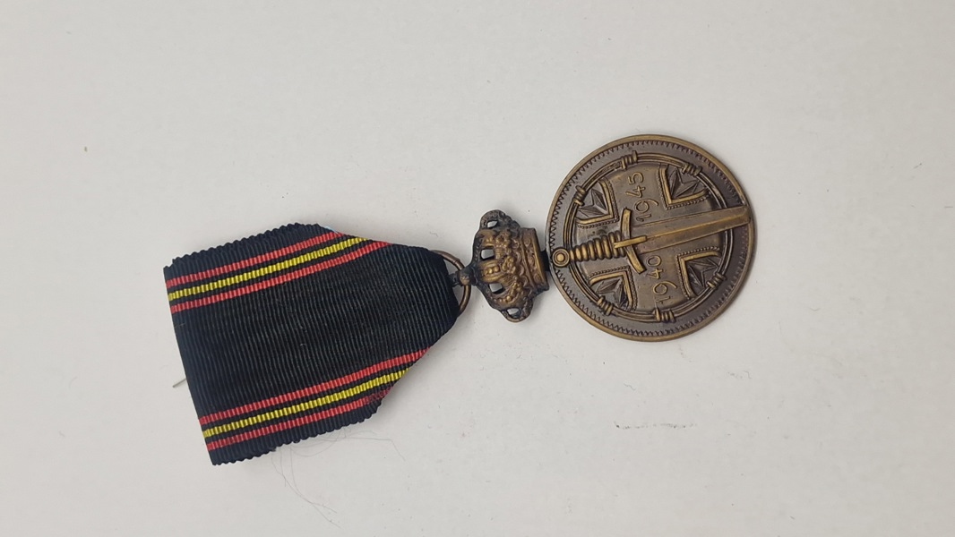Belgisk krigsfange-medalje fra 1940-1945. Original