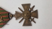 Fransk Croix de guerre (Krigskors) medalje fra 1. verdenskrig. Original