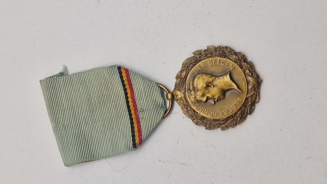 Belgisk medalje for politiske fanger fra 1914–1918. Original