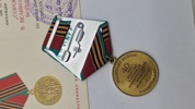 sovjetisk jubilæumsmedalje for 40-året for sejren i den Store Fædrelandskrig (1941-1945). Original 