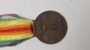 Italiensk Medaglia interalleata della Vittoria medalje, ww1. Original 
