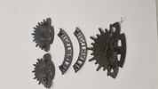 Lot australsk “Rising Sun" uniformsemblemmer, ww1. Originale
