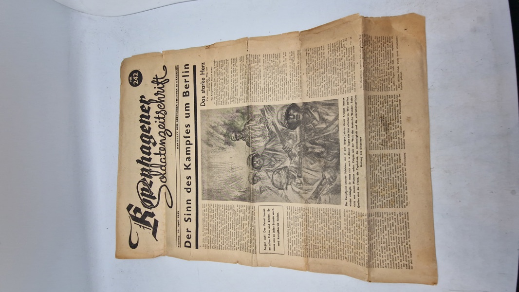 Kopenhagener Soldatenzeitschrift. den sidste 29/4 1945  Original 