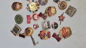 Samling russiske badges. Original 