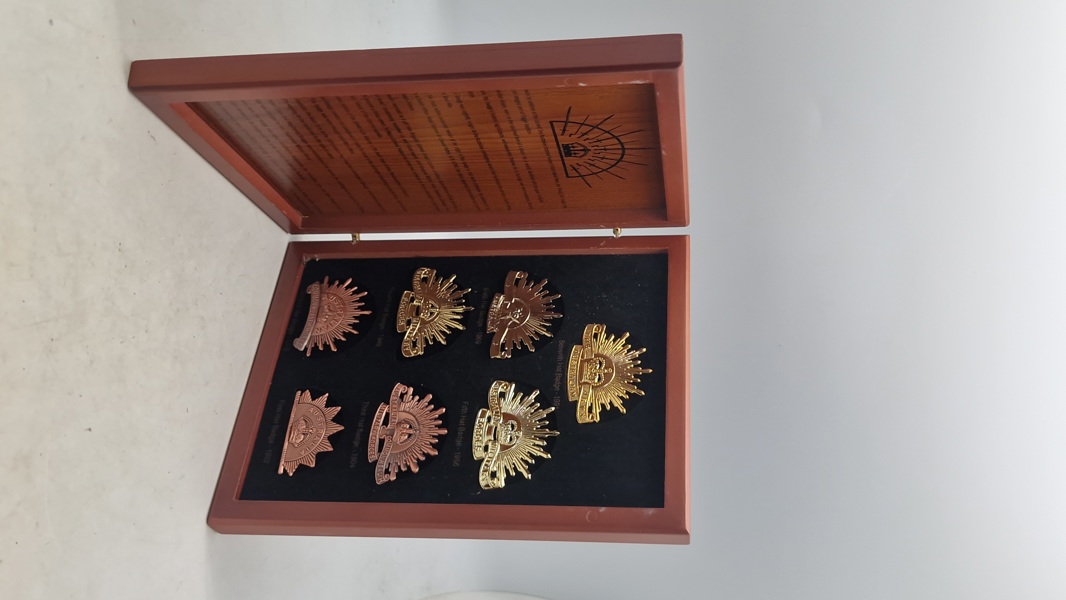 Samling australske “rising sun” mærker