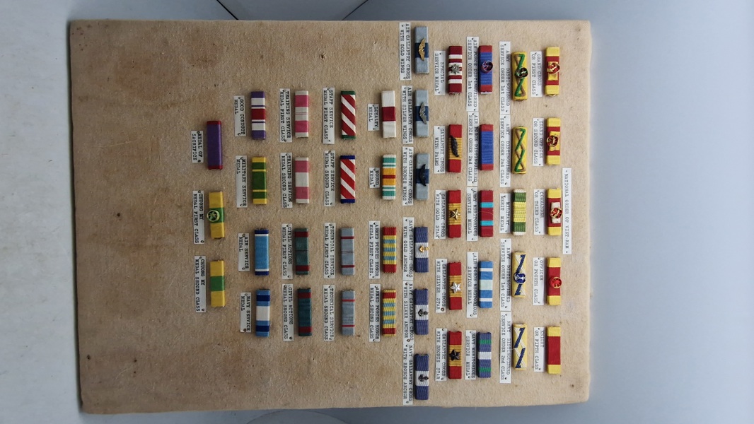 Samling sild på tavle Syd Vietnam . Originale 