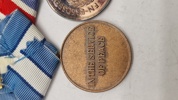 Dansk medalje spange med bla UN medalje. Original 