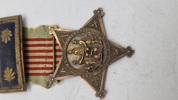 Grand Army of the Republic (GAR) medlemsmedalje. Original