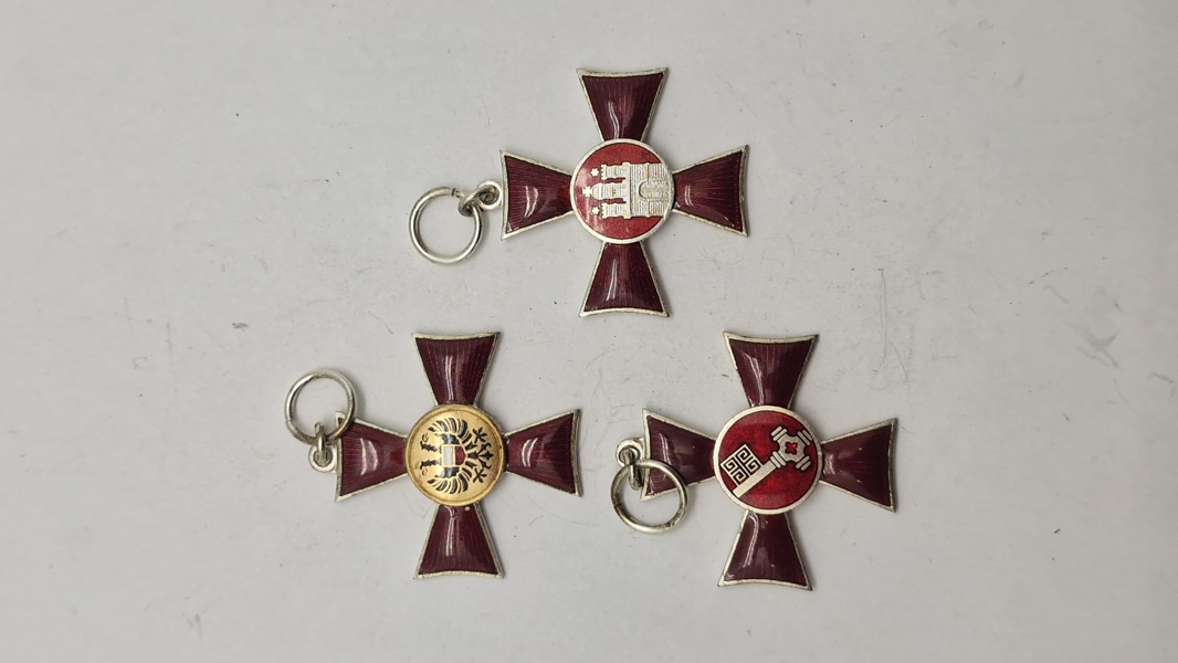 Samling tyske ww1 Hanseatenkreuz. Originale 