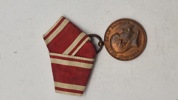 Dansk deltager medalje fra 1848-50 krigen med krydsbånd. Original 