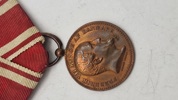 Dansk deltager medalje fra 1848-50 krigen med krydsbånd. Original 