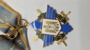 Order of Aeronautical Virtue (Ordinul Virtutea Aeronautică) fra Kongeriget Rumænien. Original 