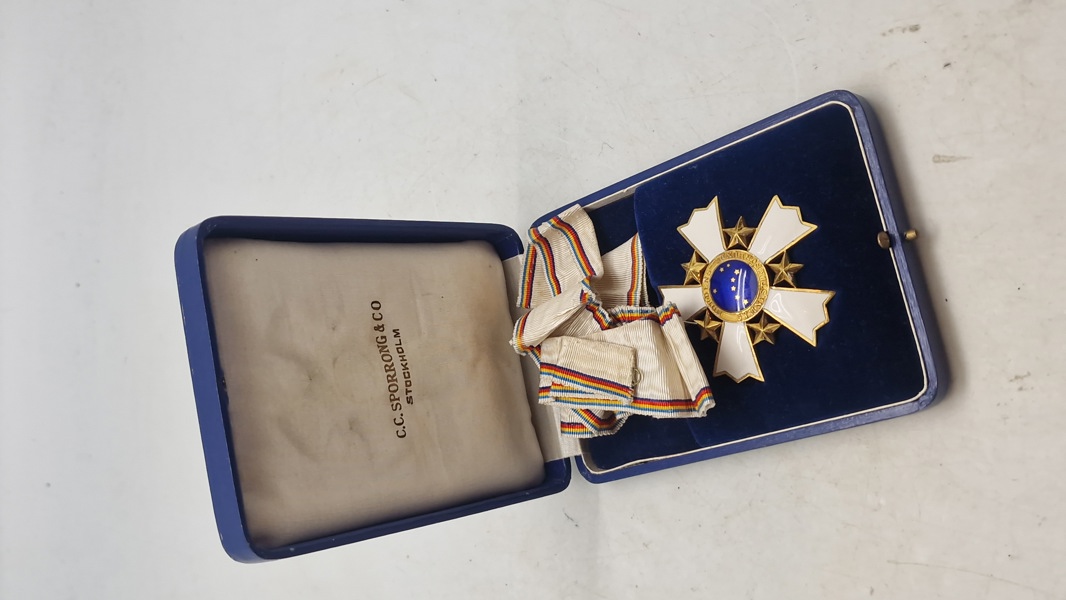 Svensk medalje for gymnastik i æske 