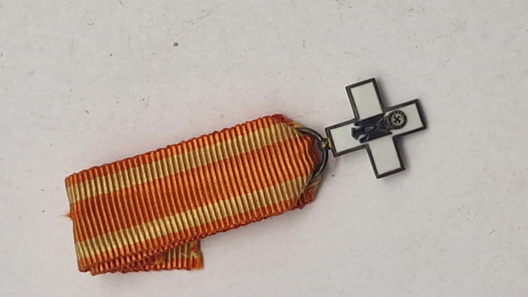 Tysk Røde Kors-medalje, miniature. Original 