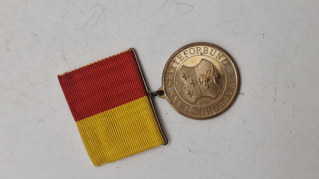 Medalje fra Malmöhus läns skytteförbund. Original