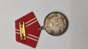 Tysk Medaille für treue Dienste in den Kampfgruppen der Arbeiterklasse" fra DDR. Original 