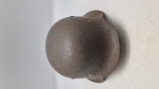 Tysk M/42 hjelm. Genanvendt. Original