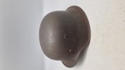 Tysk M/42 hjelm. Genanvendt. Original