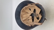 Tysk M/40 hjelm, genanvendt. Original 