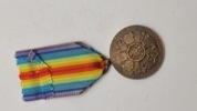Belgisk ww1 Victory Medal. Original 