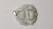 Jade vedhæng  Laughing Buddha