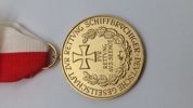 MEDAILLE FÜR RETTUNG AUS SEENOT AM BANDE DER DEUTSCHEN GESELLSCHAFT ZUR RETTUNG SCHIFFBRÜCHIGER. Original 