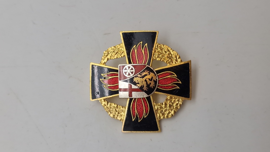 Brandschutz-Ehrenzeichen (brandværns-ærestegn) fra delstaten Slesvig-Holsten. Original 