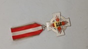 Baden-Württemberg State Fire Brigade Long Service Badge (Feuerwehr-Ehrenzeichen Baden-Württemberg). Original 