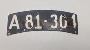 Dansk emalje nummerplade. Original 