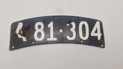 Dansk emalje nummerplade. Original 