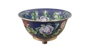 Kinesisk cloisonné emaljevask / vessel sink