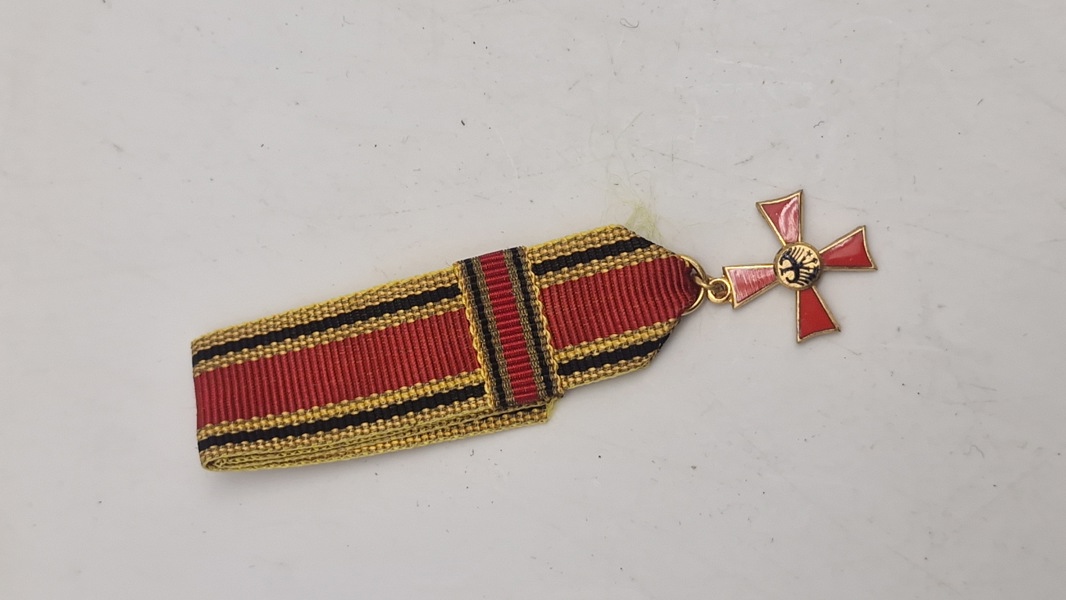 Fortjenstkors fra Forbundsrepublikken Tysklands Fortjenstorden. Miniature. Original 