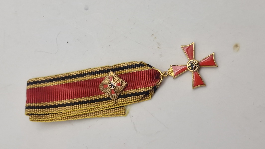Tysk Bundesverdienstkreuz. Miniature. Original 