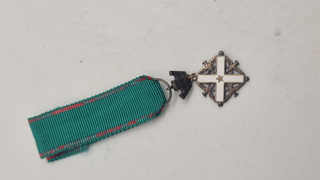 Den Italienske Republiks Fortjenstorden (Ordine al Merito della Repubblica Italiana) Miniature. Original 