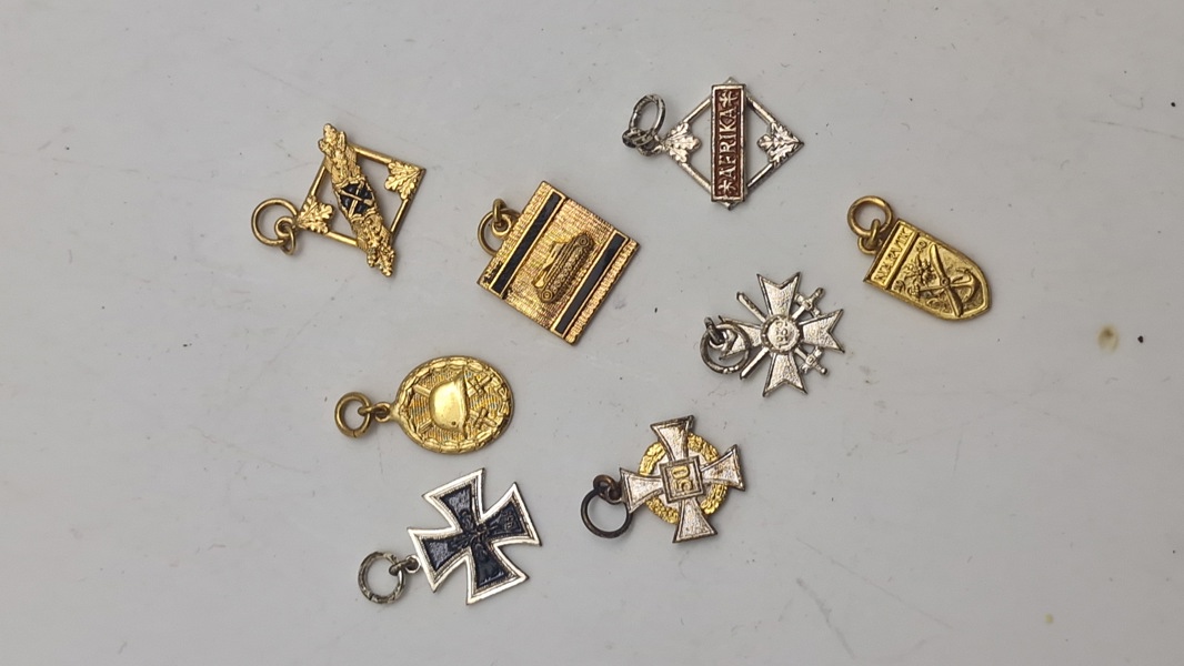 Samling tyske miniature ordner, 57 vers. Original 