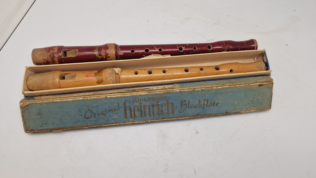 Blokfløjte med æske 